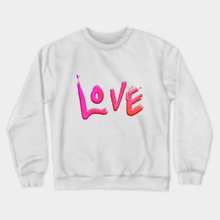 Pink Love 3D Crewneck Sweatshirt